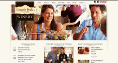 Desktop Screenshot of lincolnpeakvineyard.com